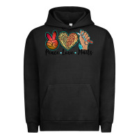 Pigment Black peace love nails Urban Hoodie - BarkalooDesign