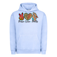 Pigment Grape Ice peace love nails Urban Hoodie - BarkalooDesign