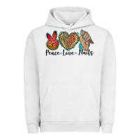 Pigment Lunar Rock peace love nails Urban Hoodie - BarkalooDesign