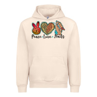 Sandshell peace love nails Urban Hoodie - BarkalooDesign