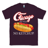 Plum chicago hot dog summer style 4th of july no ketchu Classic Tee - tuanDangUi
