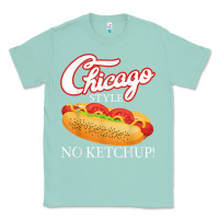 Seafoam chicago hot dog summer style 4th of july no ketchu Classic Tee - tuanDangUi