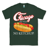 Sports Green chicago hot dog summer style 4th of july no ketchu Classic Tee - tuanDangUi