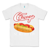 White chicago hot dog summer style 4th of july no ketchu Classic Tee - tuanDangUi