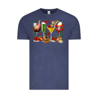 Vintage Denim Mexico Wine Glasses Vintage Tee - texasbilliewilder
