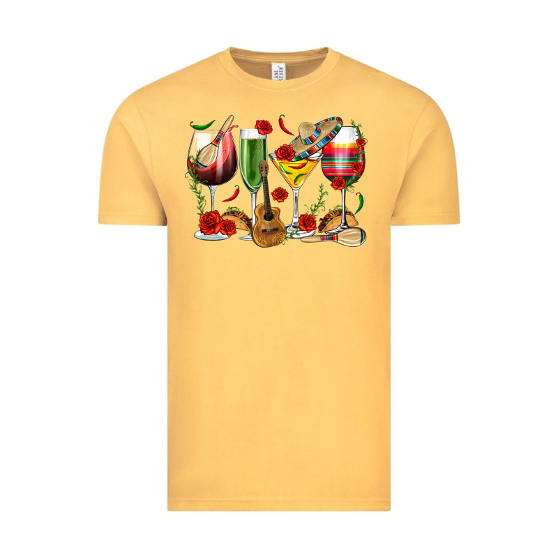 Mexico Wine Glasses Vintage Tee by texasbilliewilder | Teevron