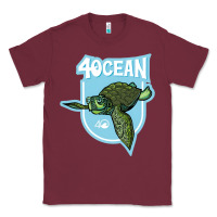 Burgundy 4ocean 7 Classic Tee - tuanDangUi