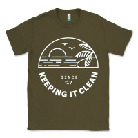 Army Green 4ocean 9 Classic Tee - tuanDangUi