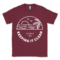 Burgundy 4ocean 9 Classic Tee - tuanDangUi