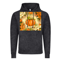 Vintage Arctic Fall Pumpkins with Flowers Vintage Hoodie - texasbilliewilder