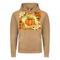 Vintage Camel Fall Pumpkins with Flowers Vintage Hoodie - texasbilliewilder