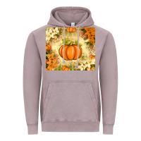 Vintage Zinc Fall Pumpkins with Flowers Vintage Hoodie - texasbilliewilder