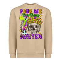 Mushroom Skull pour me something mister Heavyweight Sweatshirt - FaDigitalArtStudio