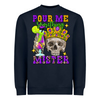 Navy Skull pour me something mister Heavyweight Sweatshirt - FaDigitalArtStudio