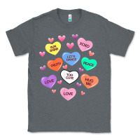 Charcoal Heather womens valentine candy heart valentines day vneck Classic Tee - tuanDangUi