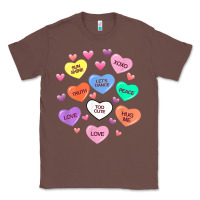 Chestnut womens valentine candy heart valentines day vneck Classic Tee - tuanDangUi