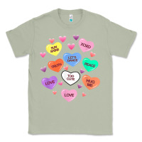 Matcha womens valentine candy heart valentines day vneck Classic Tee - tuanDangUi