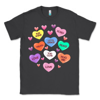 Smoke womens valentine candy heart valentines day vneck Classic Tee - tuanDangUi