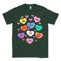 Sports Green womens valentine candy heart valentines day vneck Classic Tee - tuanDangUi