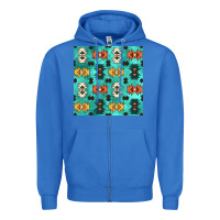 True Royal native american aztec seamless pattern 3 Zipper Hoodie - BundleAndBundleShop