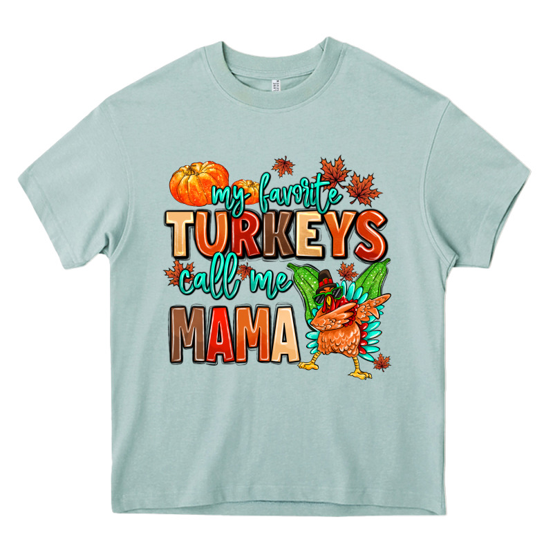 My Favorite Call Me Mama Heavy Core Tee by MaliasSmallBusiness | Teevron