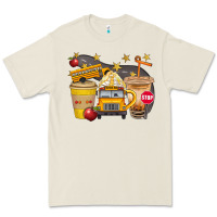 Bone School Bus Coffee And Star Bbs Premium Tee - BundleAndBundleShop