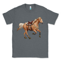 Charcoal Heather horse body Classic Tee - RanaPortraitStore