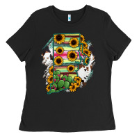 Black Rhode island State aMp Ladies Tee - RanaPortraitStore