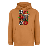 Meerkat Christmas ho ho ho black angus Heavyweight Hoodie - LillyAllenDesigns