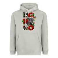 Moon Dust Christmas ho ho ho black angus Heavyweight Hoodie - LillyAllenDesigns