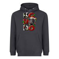 Smoke Christmas ho ho ho black angus Heavyweight Hoodie - LillyAllenDesigns