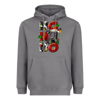 Storm Christmas ho ho ho black angus Heavyweight Hoodie - LillyAllenDesigns