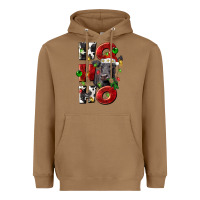 Toasted Coconut Christmas ho ho ho black angus Heavyweight Hoodie - LillyAllenDesigns