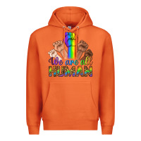 Carrot We Are All Human Premium Hoodie - BundleAndBundleShop