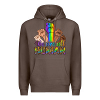 Coffee We Are All Human Premium Hoodie - BundleAndBundleShop