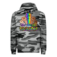 Slate Camo We Are All Human Premium Hoodie - BundleAndBundleShop