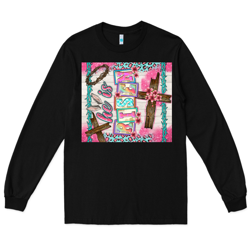 He Is Risen Long Sleeve Tee by TumblerDesignByShophia | Teevron