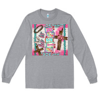 Heather Grey he is risen Long Sleeve Tee - TumblerDesignByShophia