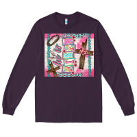 Plum he is risen Long Sleeve Tee - TumblerDesignByShophia