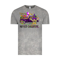 Cloud Rock Happy Mardi Carnival with truck Vintage Tee - NancyCooperArtShop