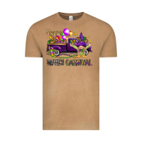 Vintage Camel Happy Mardi Carnival with truck Vintage Tee - NancyCooperArtShop