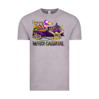 Vintage Zinc Happy Mardi Carnival with truck Vintage Tee - NancyCooperArtShop
