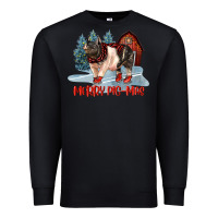 Black merry pigmas Premium Sweatshirt - LillyAllenDesigns