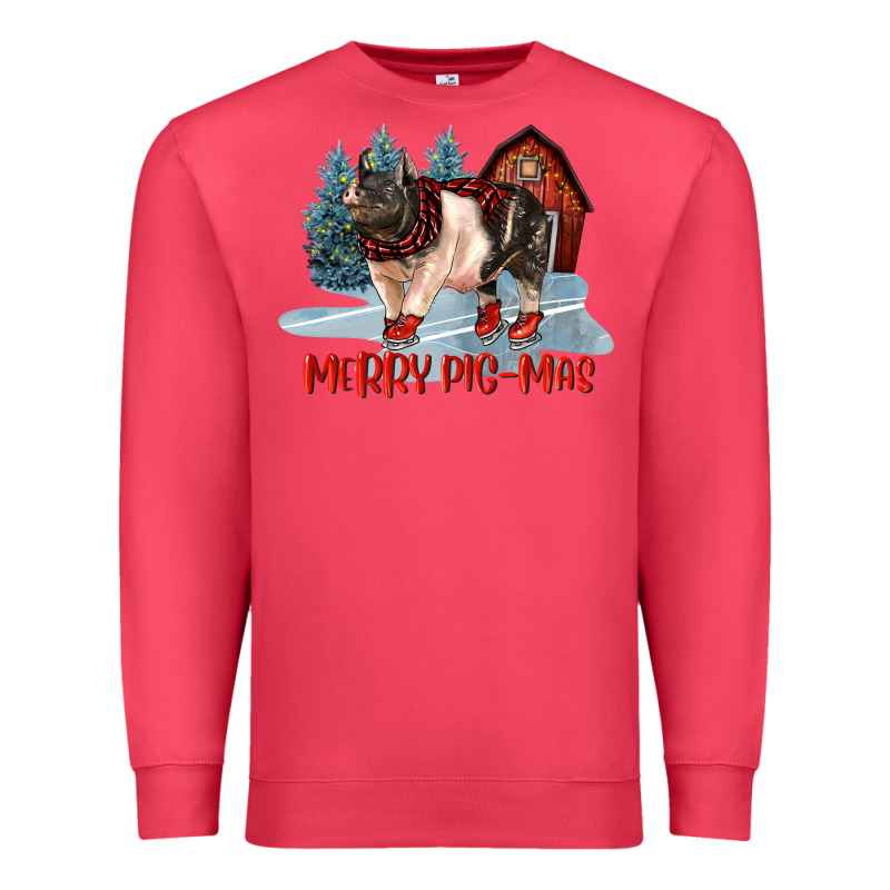 Merry Pigmas Premium Sweatshirt by LillyAllenDesigns | Teevron