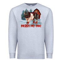 Heather Grey merry pigmas Premium Sweatshirt - LillyAllenDesigns