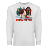 Oatmeal Heather merry pigmas Premium Sweatshirt - LillyAllenDesigns