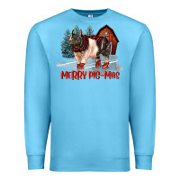 Ocean Blue merry pigmas Premium Sweatshirt - LillyAllenDesigns