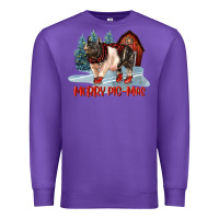 Purple merry pigmas Premium Sweatshirt - LillyAllenDesigns