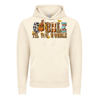 Vintage Artic Gobble Til You Wobble with Turkey Vintage Hoodie - texasbilliewilder