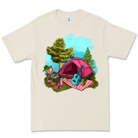 Bone Glamping Camp And Pink Tent Premium Tee - BundleAndBundleShop